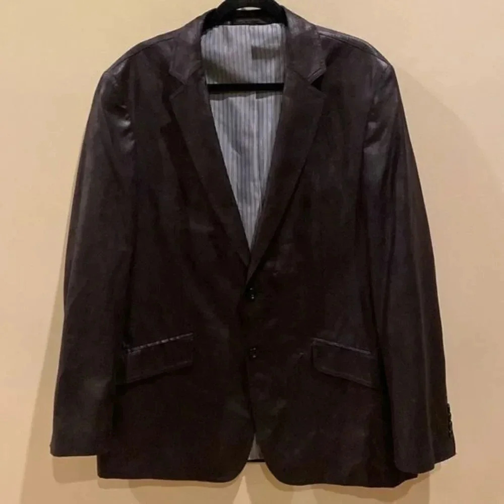 Men's Andrew Fezza Blazer Baxter Faux Suede Black